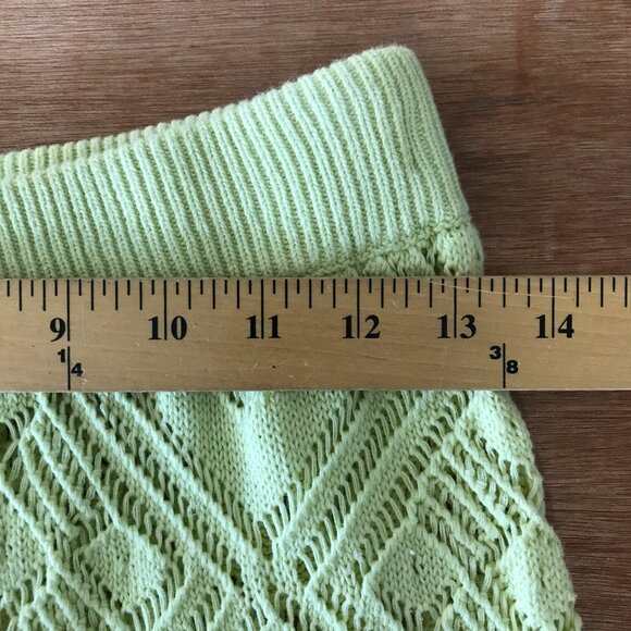 Free People Movement Beach Flare Pants Women M Yellow Crochet Geometric Stretch - Picture 12 of 16